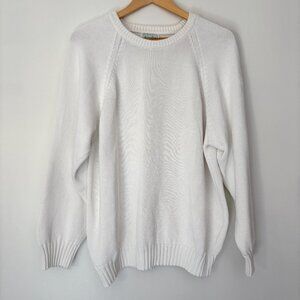 Vintage Benetton White Sweater Cotton
